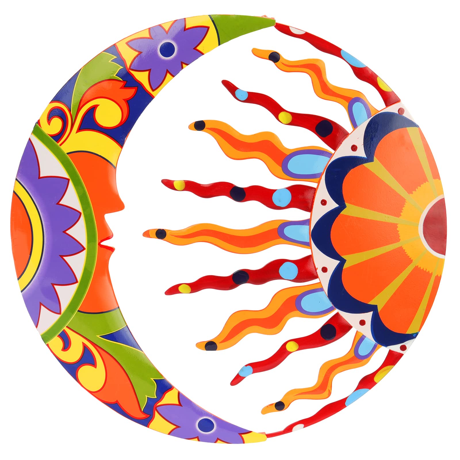 Amazon.com: SUNNYPARK Metal Sun and Moon Wall Art Decor, 16
